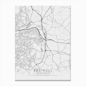 Soho Birmingham Map Canvas Print