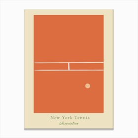 New York Tennis Court Canvas Print