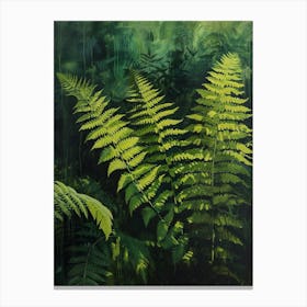 Wood Fern Painting 3 Canvas Print