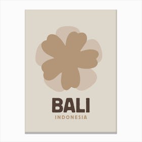 Bali Indonesia Neutral Print Canvas Print
