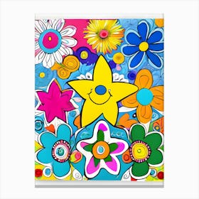 Happy Star Canvas Print-Reimagined Canvas Print