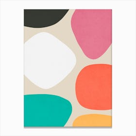 Colorful abstract shapes 68 Canvas Print