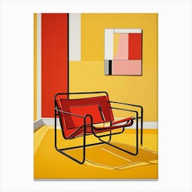 Wassily Chair Marcel Breuer Living Room Art Print (1) Canvas Print