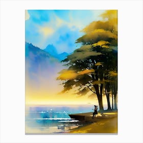 By The Lake Canvas Print