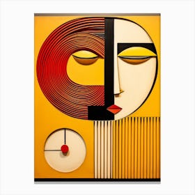 Abstract Illustration Of A Woman And The Cosmos 35 Canvas Print
