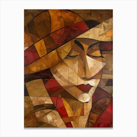 Woman In A Hat 98 Canvas Print