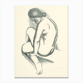 Female Nude, Mikuláš Galanda Canvas Print