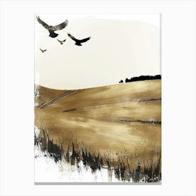 Eagles In Flight Canvas Print Canvas Print