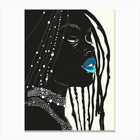 Black Girl With Dreadlocks 1 Canvas Print