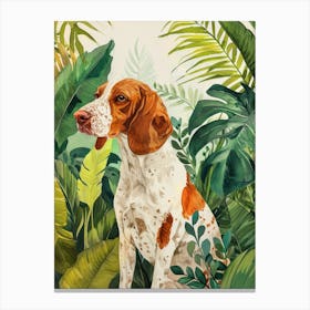 Dog In The Jungle animal Dog's life Canvas Print