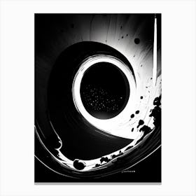 Black Hole Noir Comic Space Canvas Print