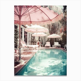 Hollywood Pool Canvas Print