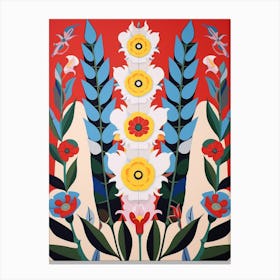 Flower Motif Painting Snapdragon 3 Canvas Print
