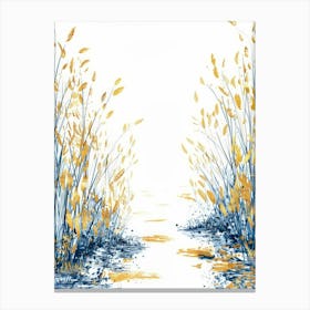 Blue And Gold Canvas Print 2 Canvas Print