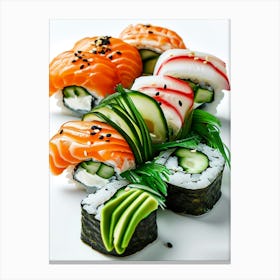 Sushi And Vegetables Canvas Print