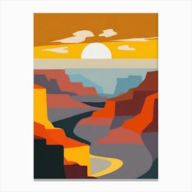 The Grand Canyon During Sunrise Canvas Print