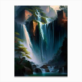 Huangguoshu Waterfall, China Nat Viga Style (2) Canvas Print