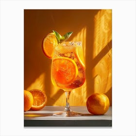 Aperol Spritz Orange 71 Canvas Print