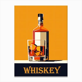 Vintage Whiskey Vibes: Classic Posters Canvas Print