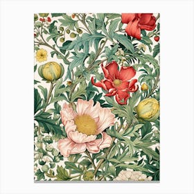 Floral Wallpaper 153 Canvas Print