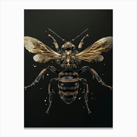 Gold Bee Canvas Print