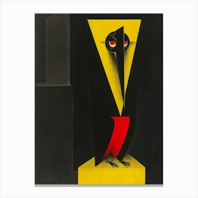 Bird In Black And Yellow Canvas Print