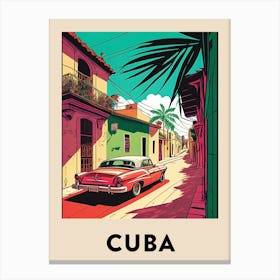 Cuba 2 Vintage Travel Poster Canvas Print