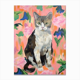 A Singapura Cat Painting, Impressionist Painting 2 Canvas Print