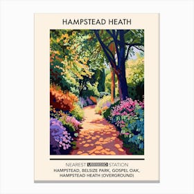 Hampstead Heath London Parks Garden 4 Canvas Print