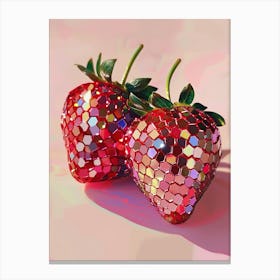 Two Strawberries Canvas Print