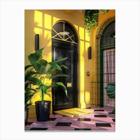 Yellow Doorway Canvas Print