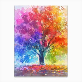 Colorful Tree Canvas Art Canvas Print