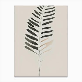 Painted Fern Wildflower Simplicity Canvas Print