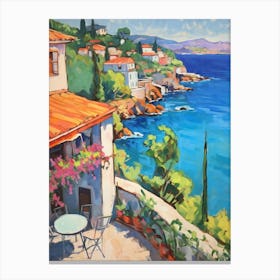 Antalya Turkey 4 Fauvist Painting Canvas Print