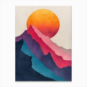 Sunset Mountain 1 Canvas Print