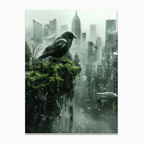 Bird In The City Canvas Print