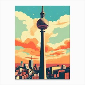 Berlin Tv Tower Canvas Print