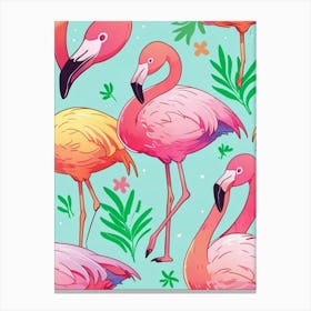 Flamingos 2 Canvas Print