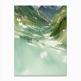 Berchtesgaden National Park Germany Water Colour Poster Canvas Print