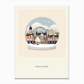 Newcastle United Kingdom Snowglobe Poster Canvas Print