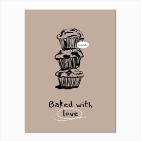 Baked With Love Canvas Print