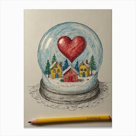 Snowglobe 2 Canvas Print