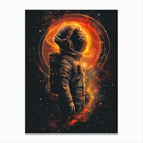 Astronaut In Space Canvas Print