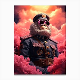 Monkey Captain Canvas Print