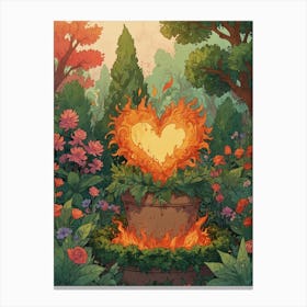 Heart Of Fire 71 Canvas Print