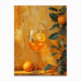 Aperol Spritz Orange 94 Canvas Print