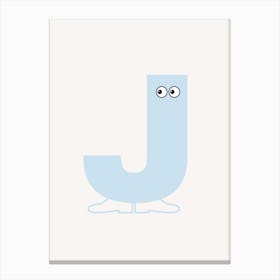 Alphabet Poster J Canvas Print