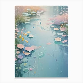 Serene Lily Pond no1 Canvas Print