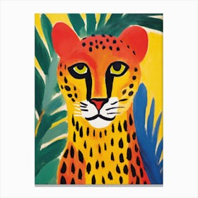 Cheetah Watercolor Painting Canvas Print