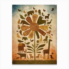 Zoo Animals Canvas Print